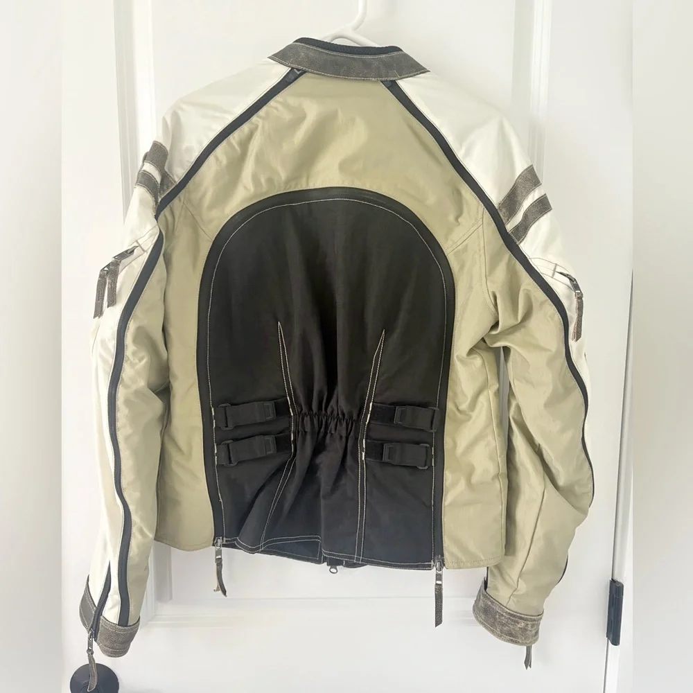 Harley-Davidson Black/Olive Green/Off White Riding Jacket - Picture 7 of 15